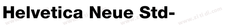 Helvetica Neue Std字体转换